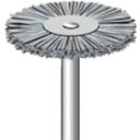 ナカニシ ダイヤ入りナイロンブラシ ホイール型 φ23×1.5×軸φ3 線φ0.25 #400 (1Pk) 品番:51017