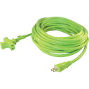 正和電工 延長コード トライアングルマルチタップ 125V-15A 10m 緑 (1本) 品番:VCTM-10GN