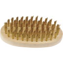 ストロングツール 木柄ワイヤーブラシ 小判型 真鍮線 線径0.15mm (1本) 品番:11798