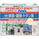 ニッぺ 油性鉄部・建物・トタン用 7L クリーム HUB104-7 (1缶) 品番:4976124215452