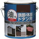 ニッぺ 塗料 油性鉄部・木部・トタン用 1.6L チョコレート HYJ092-1.6 (1缶) 品番:4976124097218