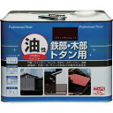 ニッぺ 塗料 油性鉄部・木部・トタン用 7L ブラックチョコレート HYJ094-7 (1缶) 品番:4976124097829