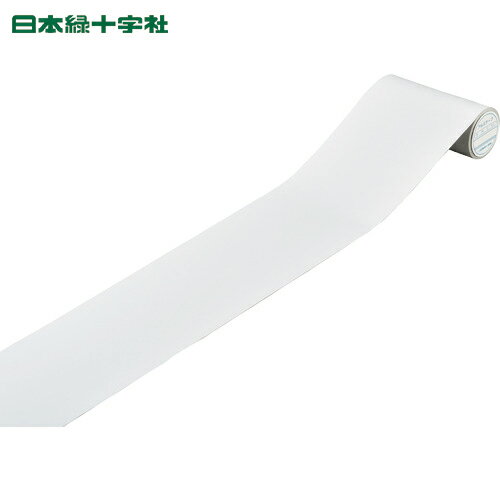 緑十字 配管識別テープ 白(空気関係) AH510(中) 100mm幅×2m アルミ (1巻) 品番：186510