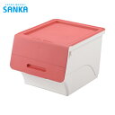 SANKA サンカ フラップ 前フタ式収納ケース 衣装ケース フロック 30 P/WH (1個) 品番:FR-30P/WH