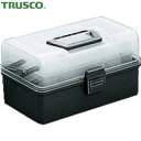 トラスコ TRUSCO 樹脂製工具箱 ホームケース 321×195×165 黒 (1個) 品番:HP-320 (BK)