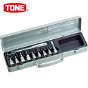 TONE(トネ) ヘキサゴンソケットレンチセット差込角9.5 (1S) 品番：H3082