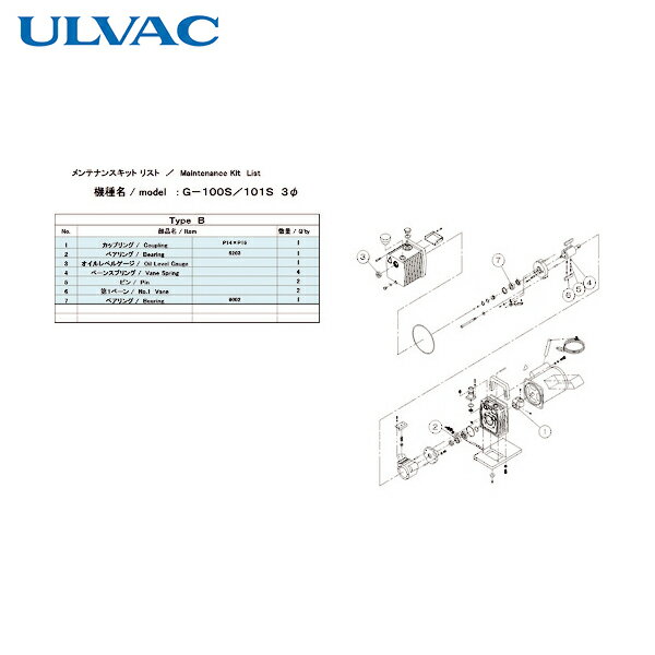 Хå ULVAC ݥѥƥʥ󥹥å G-100S 3/101S B (1) ֡G-101S MAINTE...