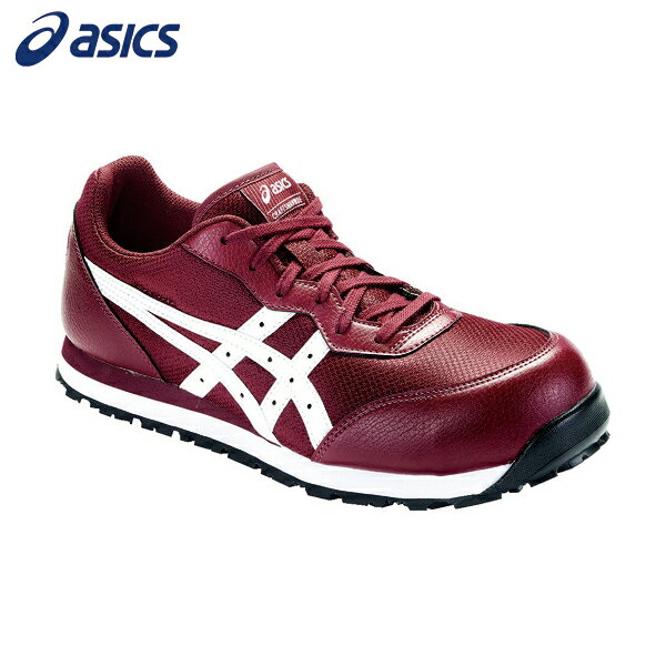 アシックス スニーカー作業靴 ローカット ウィンジョブ CP201 チリフレーク/ホワイト 27.5cm (1足) 品番：FCP201.600-27.5