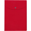 PLUS プラス 88272)ポケット付エンベロープ 縦型マチ付 赤 (1枚) 品番:FL-120CH RE