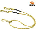 フジ矢 FUJIYA 安全ロープ 2丁掛けセーフティコード 3kgタイプ ゴールド (1本) 品番:FSC-3SW-GD