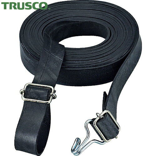 トラスコ TRUSCO ゴムロープ金具付き Wフックバックル付20mm×1.0m 1本 (1本) 品番：GR-2010KW-1