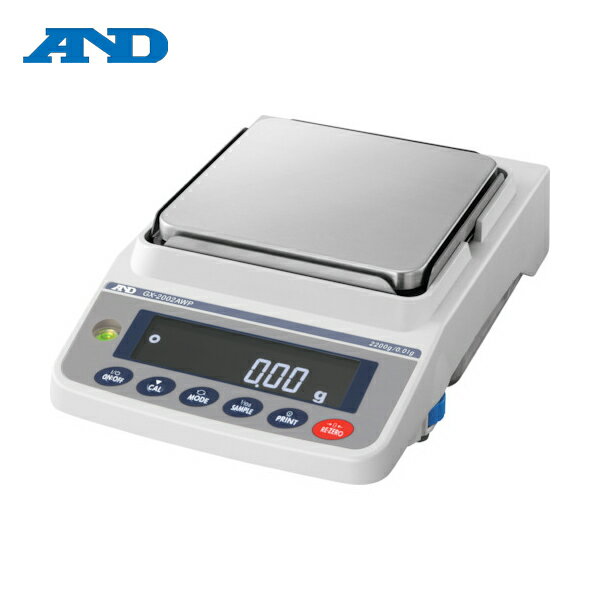 A&D(エーアンドデイ) 防塵・防水型校正用分銅内蔵汎用天びん GX-2002AWP (1台) 品番：GX-2002AWP