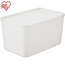アイリスオーヤマ 収納ケース フタ付き 積み重ねBOX 深型 25.1L FTB-45D ホワイト (1個) 品番:FTB-45D-W