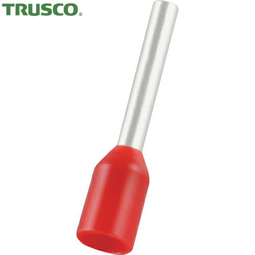TRUSCO(トラスコ) フェルール圧着端子 絶縁スリーブ付き 1-10 100個入 (1袋) 品番：FT1010-R
