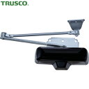 トラスコ TRUSCO ドアクローザ インテリアホームクローザー 開閉力調整機能付き ブラック (1台) 品番:HDC-BK