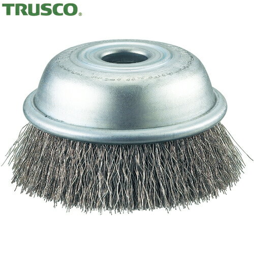 トラスコ TRUSCO エアー工具用カップブラシ Φ75 SUS304 線径0.30 塗装はがし 下地処理 (1個) 品番：GCB-75AS