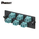 パンドウイット PANDUIT 光ファイバー LCアダプタパネル デュプレックス 12芯 OM3/OM4 FAP6WAQDLCZ (1個) 品番:FAP6WAQDLCZ