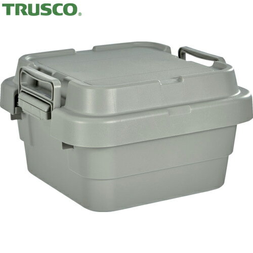 トラスコ TRUSCO 道具箱 トランクカーゴ フラット天板仕様 浅型 20L グレー (1台) 品番：GYCFL-30