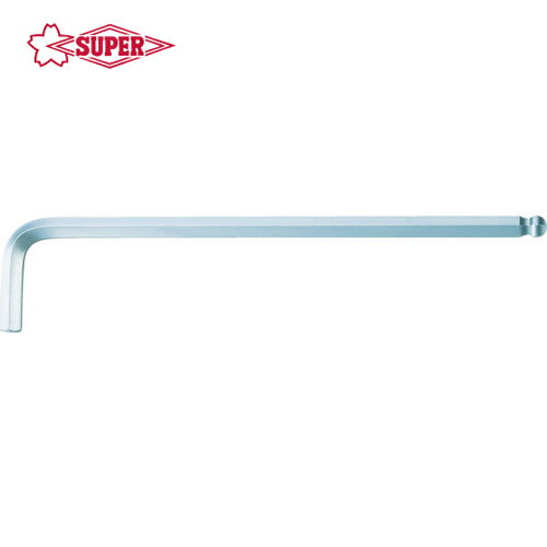 SUPERTOOL スーパーツール エクストラロングボールポイント六角棒レンチ 4mm (1本) 品番：HKXB4