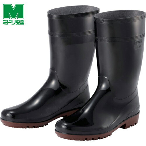 ミドリ安全 長靴 厨房用長靴 超耐滑長靴 ハイグリップ 24.0cm (1足) 品番：HG2000N-BK-24.0
