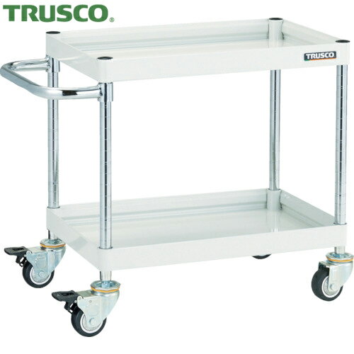 トラスコ ファルコンワゴン600X400 ウレタン車輪 W色 (1台) FAW-662U-W