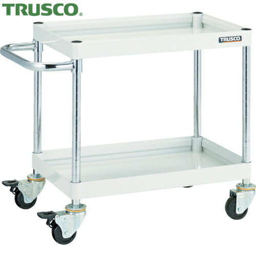 トラスコ ファルコンワゴン600X400 ゴム車輪 W色 (1台) FAW-763-W