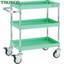 トラスコ TRUSCO ツールワゴン ファルコンワゴン 750×500 ウレタン車輪 ヤンググリーン (1台) 品番:FAW-773U-YG