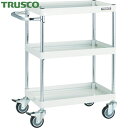 トラスコ TRUSCO ツールワゴン ファルコンワゴン 750×500 ウレタン車輪 ホワイト (1台) 品番:FAW-973U-W
