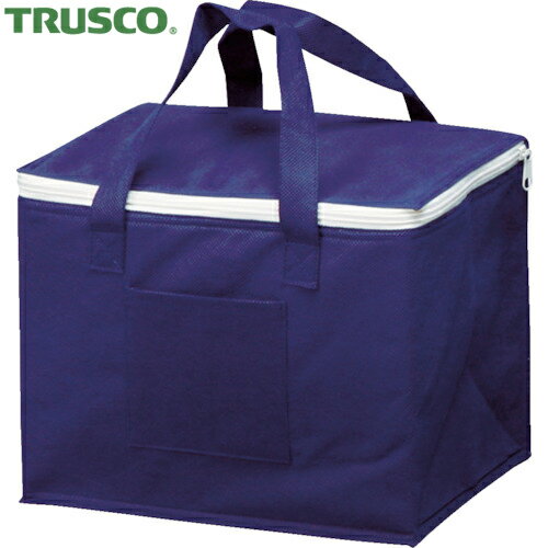 TRUSCO トラスコ 不織布タイプ保冷バッグ ネイビー 容量9.7L 収納目安500mlペットボトル8本 1個 品番：HHB-NV