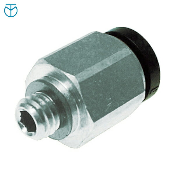 千代田通商 チヨダ チューブ継手 ミニメイルコネクター 4mm・R1/8 (1個) 品番：M4-01M