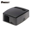 パンドウイット PANDUIT ローゼットボックス シャッターなし 2個口(1ローゼット+1ブランク) 黒 JOQ1B0000BL (1個) 品番:JOQ1B0000BL