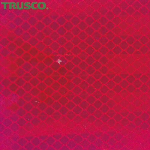 トラスコ TRUSCO 超高輝度反射シート プリズム型 227mm×227mm 赤 (1シート) 品番：HS-2222P (R)
