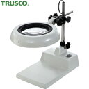 トラスコ TRUSCO LED照明拡大鏡 4倍 テーブルスタンド型 (1台) 品番:LPSTX4