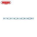 ニッサチェイン 鉄ユニクロ溶接リンクチェイン 3mm×30m (1本) 品番:IW2030