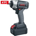 KTC 京都機械工具 充電インパクトレンチ 12.7sq.コードレストルクリミットインパクトレンチセット 最大締付トルク500N・m (1台) 品番:JTAE4...