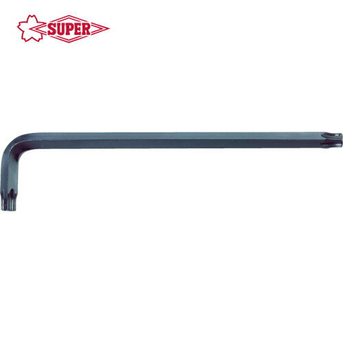SUPERTOOL スーパーツール ロングいじり止め穴付ヘックスローブレンチ T8 (1本) 品番：HTLH8