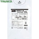 TRUSCO(トラスコ) 業務用ポリ袋0.02X45L(乳白半透明)100枚入り (1袋) 品番：LB2-0045-W