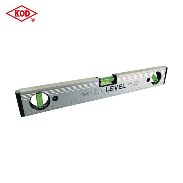 アカツキ製作所 KOD 水平器 すいへいき 水準器 マグネット付 箱型アルミレベル (1個) 品番：L-550M1200MM