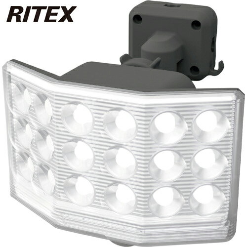 ライテックス RITEX 防犯用センサーライト 9Wワイド フリーアーム式LED乾電池センサーライト (1個) 品番:LED-170