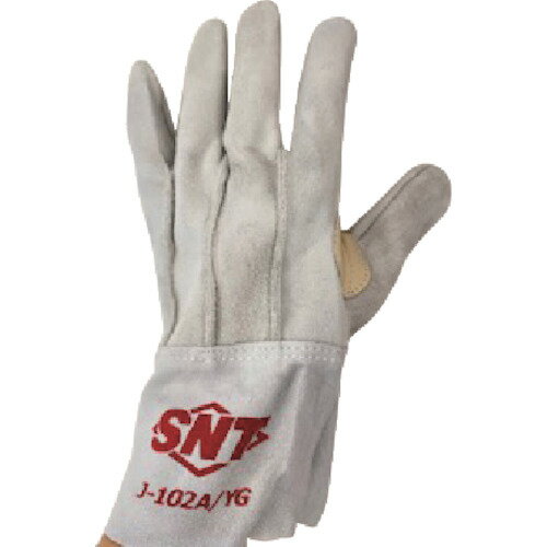 SNT ロングカフ革手袋(背縫い) (1双) 品番：J-102A-YG