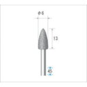 ナカニシ クラフトダイヤモンドバー 3本入 砲弾型 φ6×13×軸φ3 #100 (1Pk) 品番:12825(4)