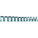 WILLIAMS 3/8ドライブ ショートソケットセット 6角 12個 (1S) 品番:JHWMSB-12HRC