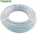 トラスコ TRUSCO JIS規格品メッキ付ワイヤロープ (6×24)Φ12mm×50m (1巻) 品番:JWM-12S50