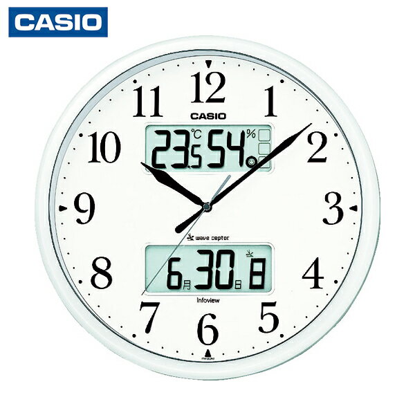 カシオ 電波掛け時計 直径350mm (1個) 品番：ITM-660NJ-8JF