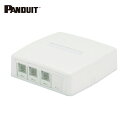 パンドウイット PANDUIT CAT6Aスプリングシャッター付きローゼットキット 4個口(3ジャック+1ブランク) 白 JOQ3BH6A00 (1個) 品番:...