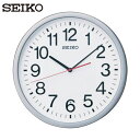 SEIKO(セイコー) 電波掛時計 直径361×48 P枠 銀色メタリック (1個) 品番：KX229S