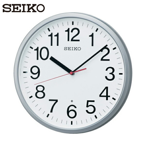 SEIKO(セイコー) 電波掛時計 直径305×45 P枠 銀色メタリック (1個) 品番：KX230S