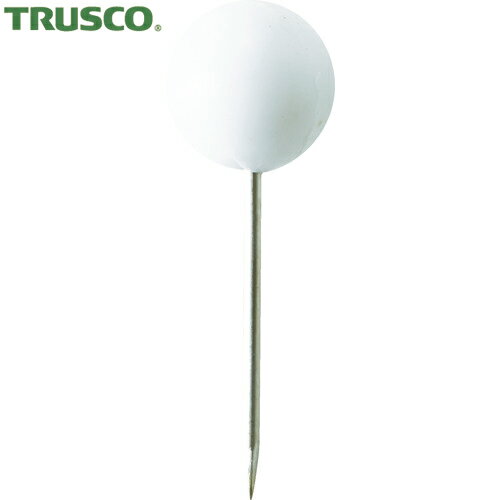TRUSCO(トラスコ) マップピン 6MM 白(70本入) (1Pk) 品番：MP6-70-W