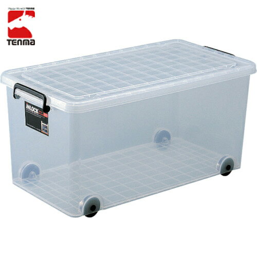 天馬 TENMA 収納ケース フタ付き インロック350M 390×740×350 (1個) 品番：110000544