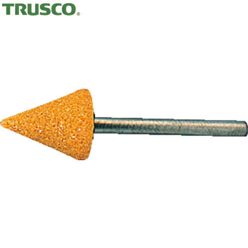 トラスコ TRUSCO 軸付砥石WA 三角型 Φ13X幅16X軸3 ＃60 10本入 (1Pk) 品番：MO-340P